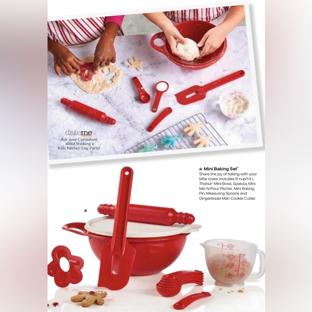 Tupperware Mini Baking Play Set Toy